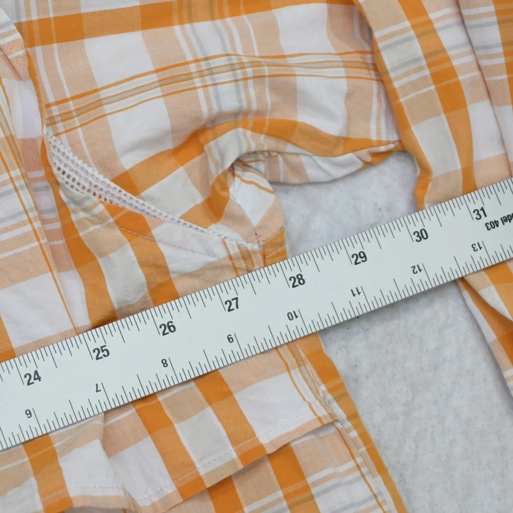 Columbia Vented Fishing Shirt Mens XXL Tennessee Vols Orange Plaid PFG Long